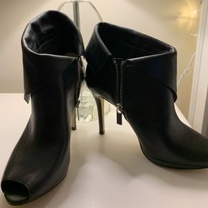 Michael Kors peep toe booties